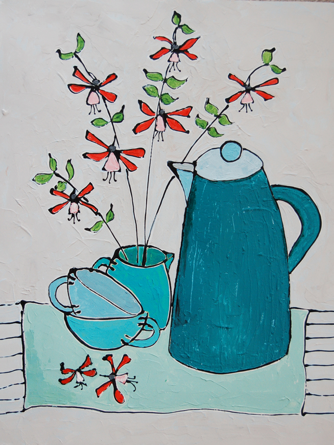 , Acrylic on paper by Jacky Hawthorne